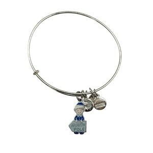 Alex And Ani North Pole Elf Christmas Snow Dangle Charm Expandable Bracelet